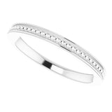 Platinum Stackable Bead Ring II - view 5