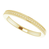 14K Gold Stackable Bead Ring II - Yellow Gold - view 5
