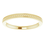14K Gold Stackable Bead Ring II - Yellow Gold - view 3