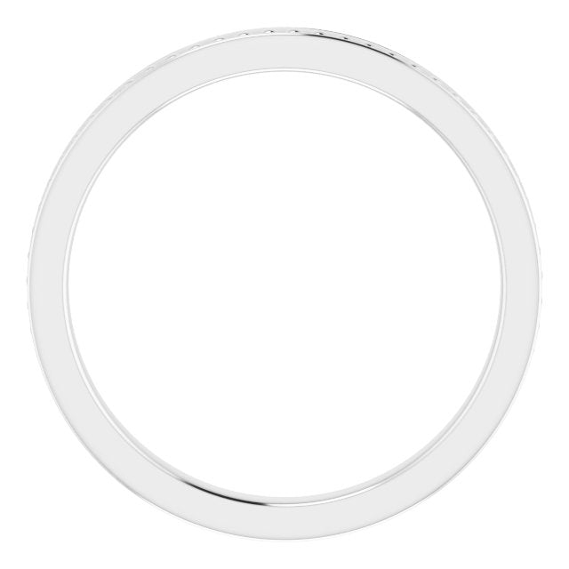 14K Gold Stackable Bead Ring II - White Gold - view 2