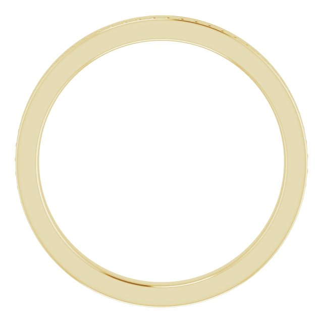 14K Gold Stackable Bead Ring II - Yellow Gold - view 2