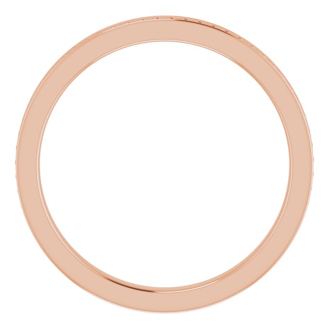 14K Gold Stackable Bead Ring II - Rose Gold - view 2