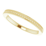 14K Gold Stackable Bead Ring II - Yellow Gold - view 5