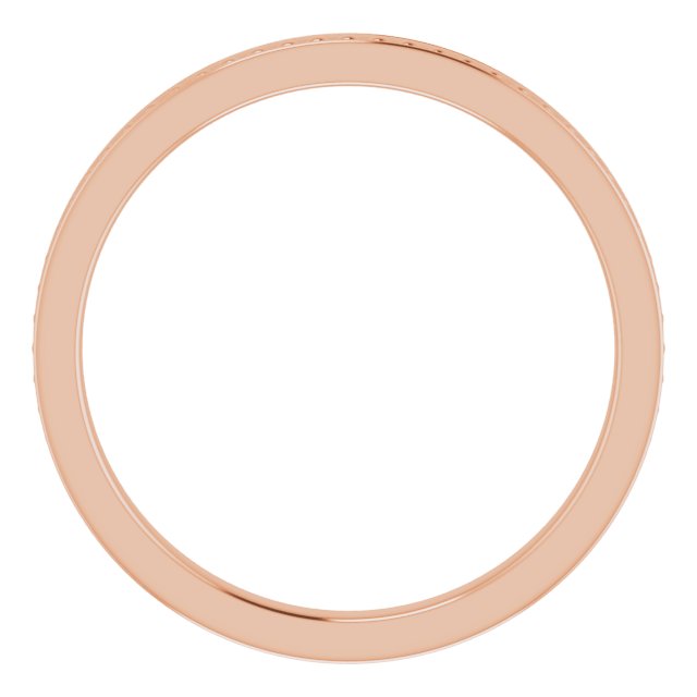 14K Gold Stackable Bead Ring II - Rose Gold - view 2