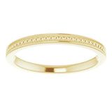 14K Gold Stackable Bead Ring II - Yellow Gold - view 3