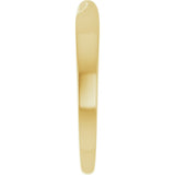 14K Gold Stackable Twisted Ring - Yellow Gold - view 4