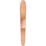 14K Gold Stackable Twisted Ring - Rose Gold - view 4