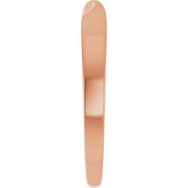 14K Gold Stackable Twisted Ring - Rose Gold - view 4