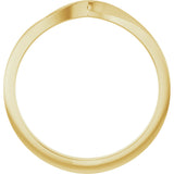14K Gold Stackable Twisted Ring - Yellow Gold - view 2