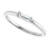 14K Gold Natural Diamond Stackable Ring – 1/8–1/6 CTW - White Gold - view 25