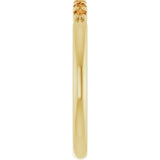 14K Gold Round Natural Citrine Accented Stackable Ring - Yellow Gold - view 14