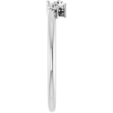 Platinum Marquise Natural Diamond Stackable Cluster Ring - view 9