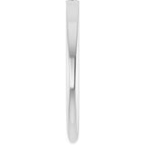 Platinum Straight Baguette Natural Diamond Stackable Ring - view 9