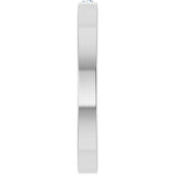 14K Gold Round Natural White Sapphire Family Stackable Ring – 1.75mm Stones - White Gold - view 9