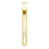14K Gold Straight Baguette Natural Diamond Stackable Ring - Yellow Gold - view 9