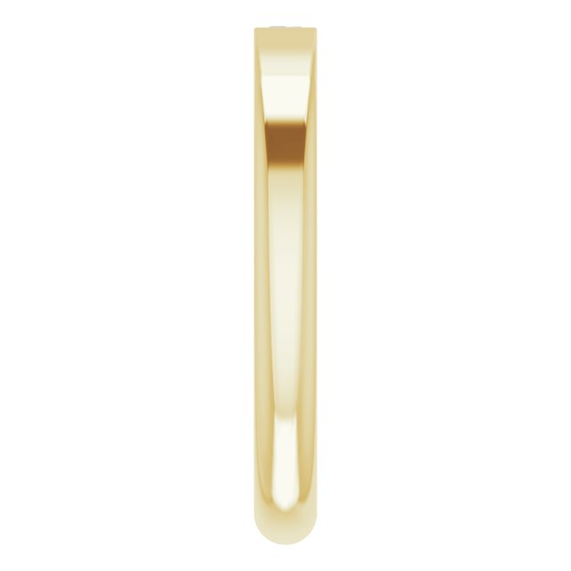 14K Gold Straight Baguette Natural Diamond Stackable Ring - Yellow Gold - view 9