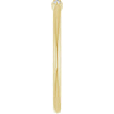 14K Gold Round Natural Diamond Stackable Ring – 1.7mm Stones - Yellow Gold - view 9