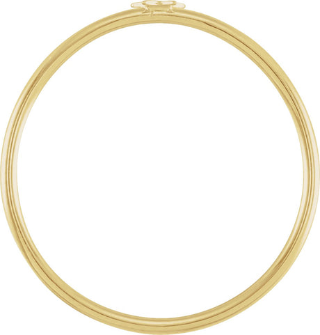 14K Gold Stackable Star Ring - view 2