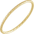 14K Gold Faceted Stackable Ring