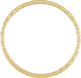 14K Gold Faceted Stackable Ring - view 2
