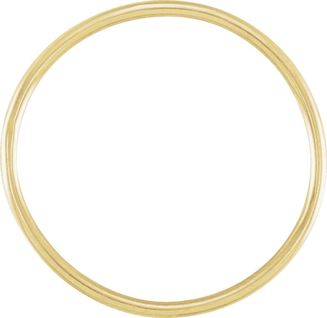 14K Gold Stackable Ring - Yellow Gold - view 2