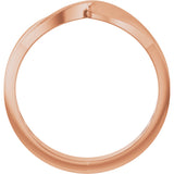 10K Gold Stackable Twisted Ring - view 2