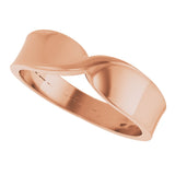 10K Gold Stackable Twisted Ring - view 5
