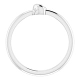 Platinum Stackable Knot Ring - view 2