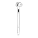 Platinum Stackable Knot Ring - view 4
