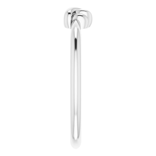 Platinum Stackable Knot Ring - view 4
