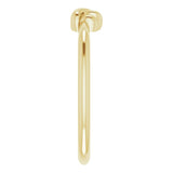 14K Gold Stackable Knot Ring - Yellow Gold - view 4