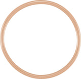 14K Gold Stackable Ring - Rose Gold - view 2
