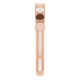 14K Gold Geometric Stackable Ring - Rose Gold - view 4