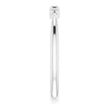 14K Gold Stackable Bead Ring III - White Gold - view 4