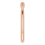 14K Gold Stackable Bead Ring III - Rose Gold - view 4