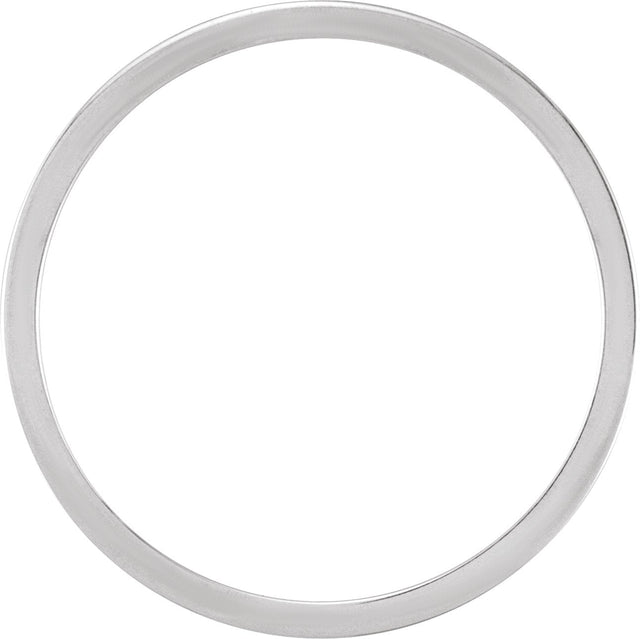 Platinum Love Notes Stackable Ring - view 2