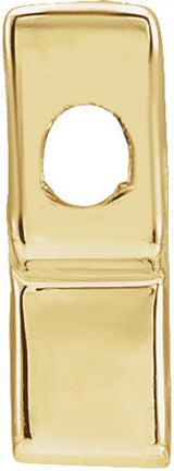 14K Gold Initial Q Slide Pendant - view 2