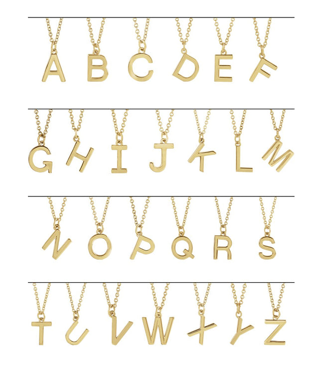 14K Gold Initial A Necklace – 9.5x6.93mm - Rose Gold - view 2