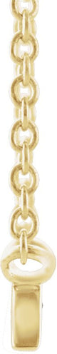 14K Gold Mama Script Necklace - Yellow Gold - view 2