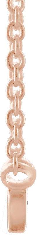 14K Gold Mama Script Necklace - Rose Gold - view 2