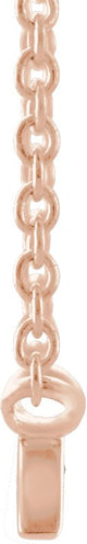 14K Gold Mama Script Necklace - Rose Gold - view 2