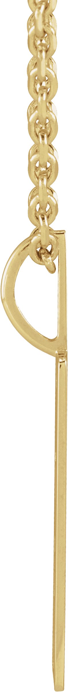 14K Gold Dad Necklace or Pendant - White Gold - view 3