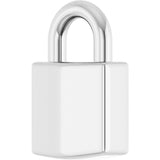 Platinum Engravable Lock Necklace or Pendant - view 2