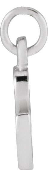 Platinum Initial C Petite Necklace or Pendant - view 6