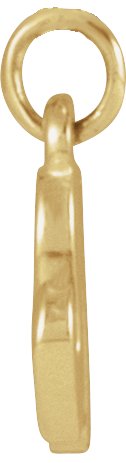 14K Gold Petite Initial Necklace or Pendant - Yellow Gold - view 4