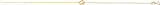 14K Gold Initial A Script Bracelet - Yellow Gold - view 2