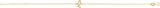 14K Gold Initial L Script Bracelet - Yellow Gold - view 2