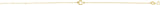 14K Gold Initial C Script Bracelet - Yellow Gold - view 2