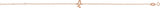 14K Gold Initial L Script Bracelet - Rose Gold - view 3