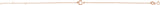 14K Gold Initial C Script Bracelet - Rose Gold - view 3
